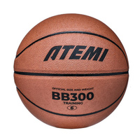 Мяч баскетбольный Atemi, р. 6, синтетическая кожа ПВХ, 8 панелей, BB300N, окруж 72-74, клееный