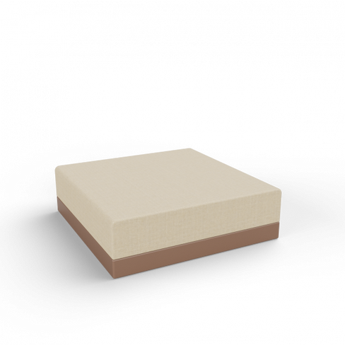 Пуф Quarter modular с подушками коричневого цвета / аксессуар бежевый
