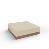 Пуф Quarter modular с подушками коричневого цвета / аксессуар бежевый