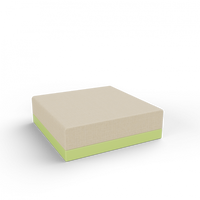 Пуф Quarter modular с подушками зеленый / аксессуар бежевый