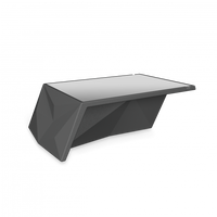 Стол Quaro со стеклом черный