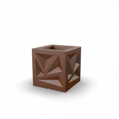 Кашпо Icelandic Cube DB коричневый