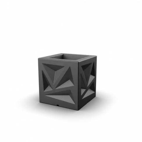 Кашпо Icelandic Cube DB черный