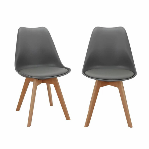 Комплект из 2-х стульев Eames Bon серый Bradexhome