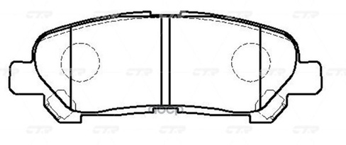 Колодки Тормозные Дисковые Задние Toyota Highlander 2.7/3.5 09 (Старый Арт. Ckt-70) Gk1083 CTR арт. GK1083