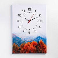 Часы-картина настенные 'Осенний лес', плавный ход, 40 х 60 см