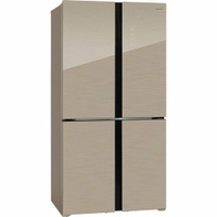 Холодильник No Frost French door 183х91,1 см Hiberg RFQ-500DX NFGY бежевый