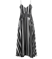 Платье Victoria Beckham Long, черный, белый