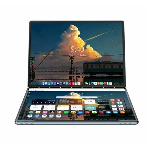 13+13" Ноутбук с двумя экранами, Intel N100, DDR5 16ГБ, SSD 512ГБ Китай