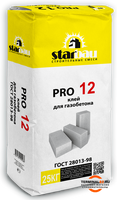 Клей для газобетона StarBau PRO 12 (25 кг)