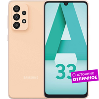 Смартфон Samsung Galaxy A33 5G 128GB Персиковый "Отличное состояние"