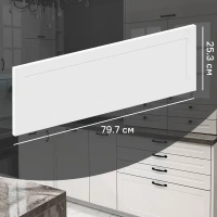 Фасад для кухонного ящика Ньюпорт 79.7x25.3 см Delinia ID МДФ цвет белый DELINIA ID