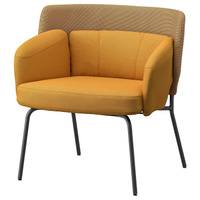 БИНГСТА Кресло, Виссле темно-желтый/Кабуса темно-желтый BINGSTA IKEA