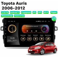 Автомагнитола Dalos для Toyota Auris (2006-2012), Android 11, 2/32 Gb, Wi-Fi
