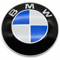Эмблема значок БМВ (BMW) на капот и багажник 82 мм, 1 шт.