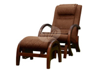 Массажное кресло EGO TWIST EG2004 с пуфом (коричневый) Производитель не указан