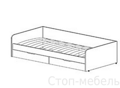 Модуль ДН 35 кровать с ящиками