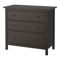 Комод с 3 мя ящиками Хемнес (Hemnes)