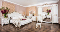 Спальня Анна Мария пятистворчатый шкаф белый глянец 180х200