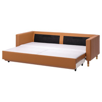 ЛАНДСКРОНА 3-местный диван-кровать, Гранн/Бомстад золотисто-коричневый/дерево LANDSKRONA IKEA