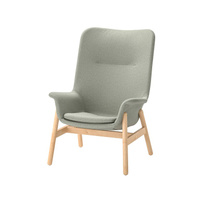 ВЕДБО Кресло с высокой спинкой, Гуннаред светло-зеленый VEDBO IKEA