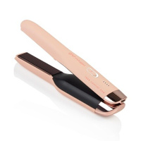 Беспроводной выпрямитель для волос ghd Unplugged Pink Peach Styler с гибридной колитиевой технологией