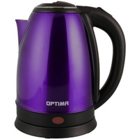 Чайник эл. OPTIMA EK-1808SS (1.8л, поворот на 360 градусов, корп. из нерж. стали) Фиолетовый Optima