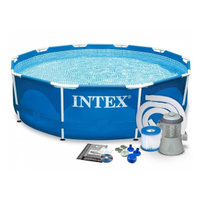 Каркасный бассейн Intex Metal Frame, 305х76 см, синий (28202)