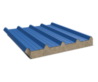 Кровельные сэндвич-панели с сердечником пенополистерол цвет синий