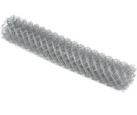 Сетка плетеная оцинкованная (рабица) ячейка 50х50 мм, толщина 1.5 мм, размер 1.5х10 м, рулон 15 м2