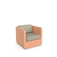 Кресло Grace с подушками терракотовый / аксессуар бежевый