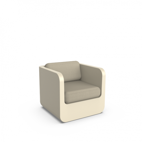Кресло Grace с подушками бежевый / аксессуар бежевый