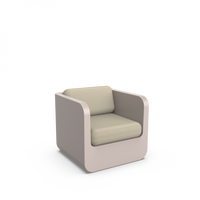 Кресло Grace с подушками кофейный / аксессуар бежевый