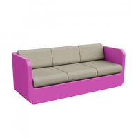 Диван Grace с подушками фиолетовый / аксессуар бежевый