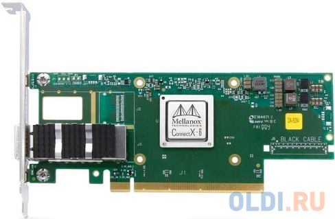 MCX653105A-ECAT-SP ConnectX®-6 VPI adapter card, 100Gb/s (HDR100, EDR IB and 100GbE), single-port QSFP56, PCIe3.0/4.0 x1