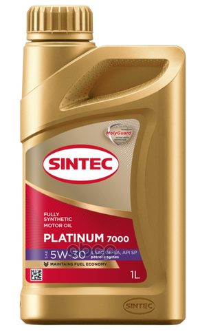 SINTEC Масло Моторное Sintec Platinum 7000 5W-30 Gf-6A, Sp Синтетика 1Л 600152