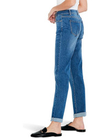Джинсы NIC+ZOE Petite Mid-Rise Girlfriend Jeans, цвет Atlantic
