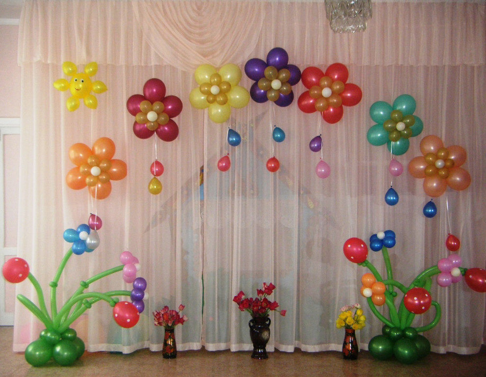 Оформление зала на выпускной в детском саду в стиле стиляги фото