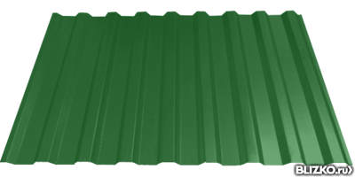 Профлист С21 0Н RAL6002 Зеленый лист