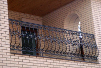 Кованые перила на балкон К363М