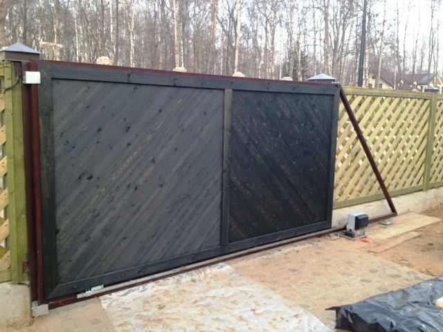 Обшивка откатных ворот. Отделка откатных ворот. Откатные ворота 4000х2000. Откатные ворота дорхан. Зашивка откатных ворот деревом.