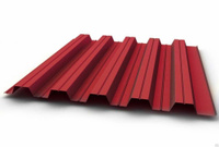 Профнастил Н60, 0,7 мм, рубиново-красный