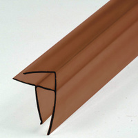 Угловой профиль (хлыст 6 м) для ПК 8-10 мм коричневый