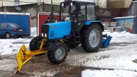 Уборка снега тракторами