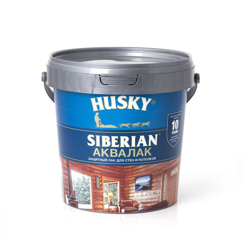 Лак акриловый прозрачный HUSKY SIBERIAN 0,9л