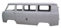 Каркас кузова УАЗ 2206 (микроавтобус) карб/инж под щиток с/о, крепление н/о (белая ночь)