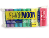 Губки для посуды Lemon Moon 5шт. в упак. Профильные (коробка 72 уп.) 96х64х4