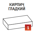 Кирпич ригельный гладкий бирюза 250х120х50 мм