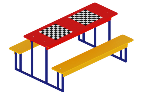 Столик взрослый шахматный 1850х1300х850