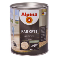 Паркетный лак Alpina Parkett шелковисто-матовый (0,75 л; 2,2 л)